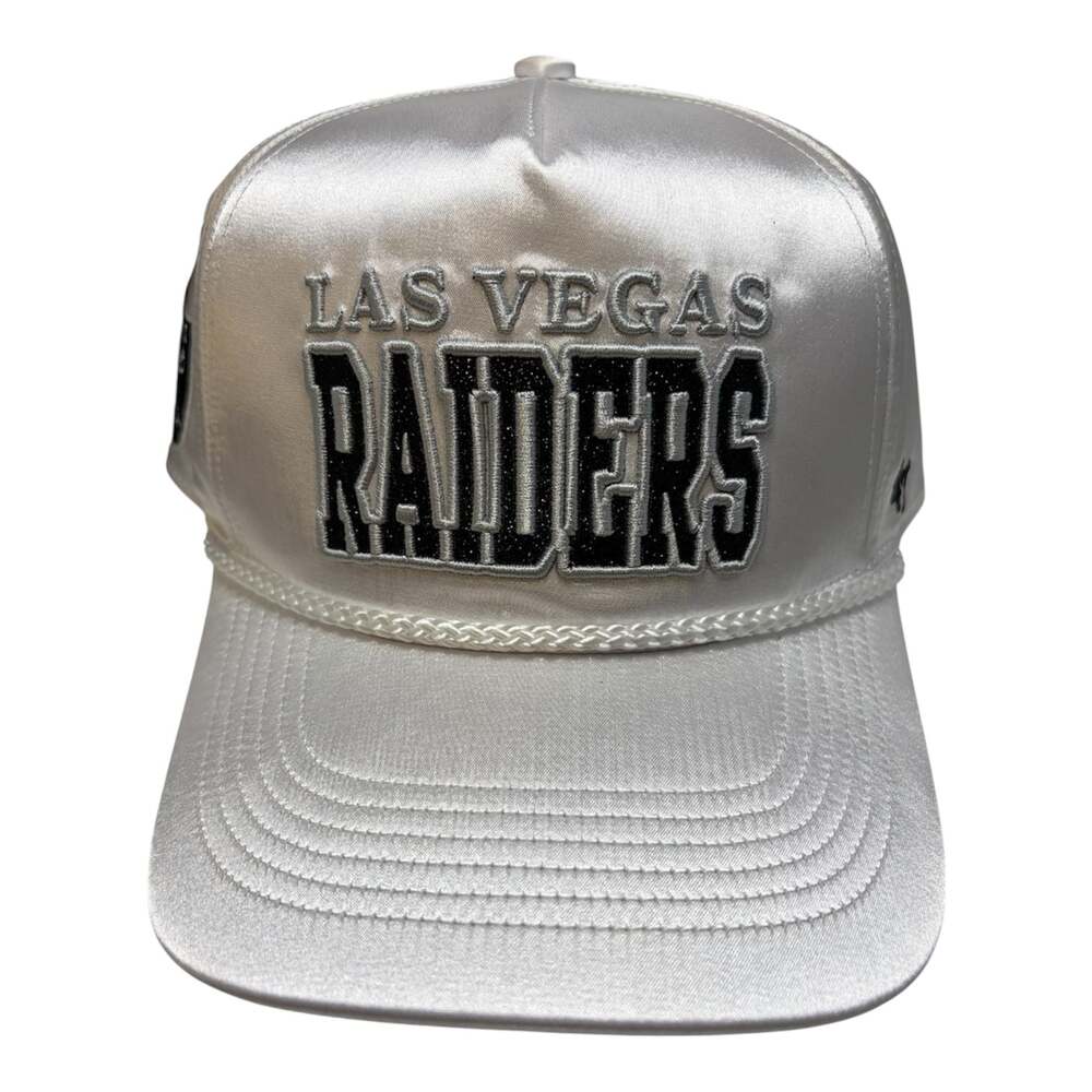 Las Vegas Raiders '47 White Outspoken Hitch Adjustable Hat